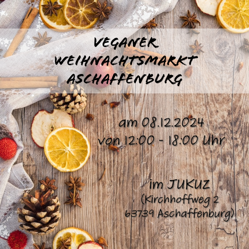 Save the date: Veganer Weihnachtsmarkt 2024